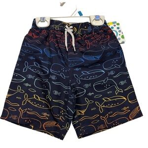 Little Me Whale Swim Trunks Size 24 Mos NWT